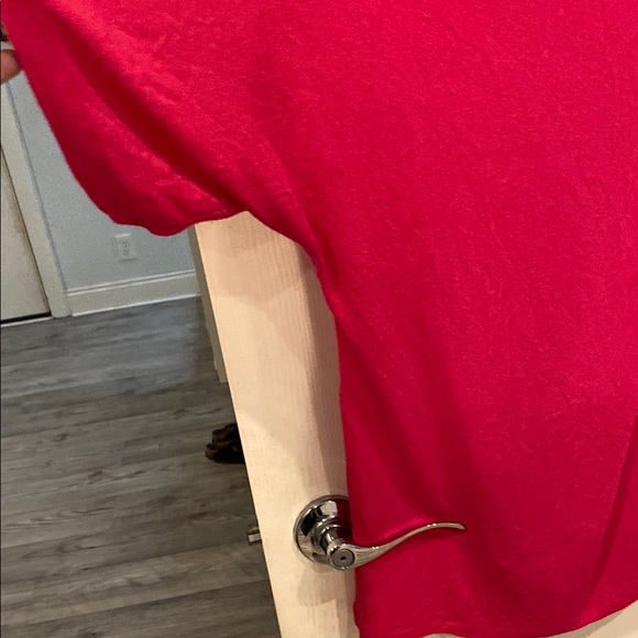 Chic Hot Pink Batwing Sleeve Top - Picture 3 of 5